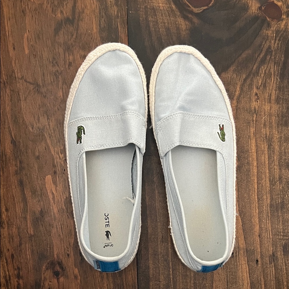 Lacoste Light Blue Espadrille Shoes